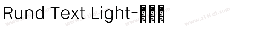 Rund Text Light字体转换